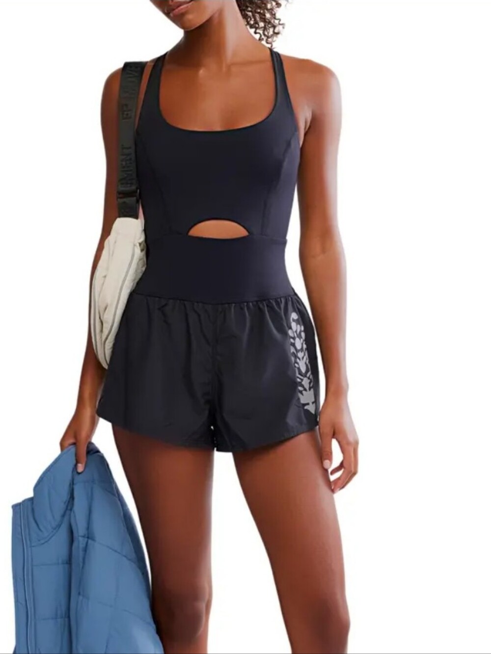 Free People Movement Riteous Runsie One Piece Running Jumpsuit S workout Gym